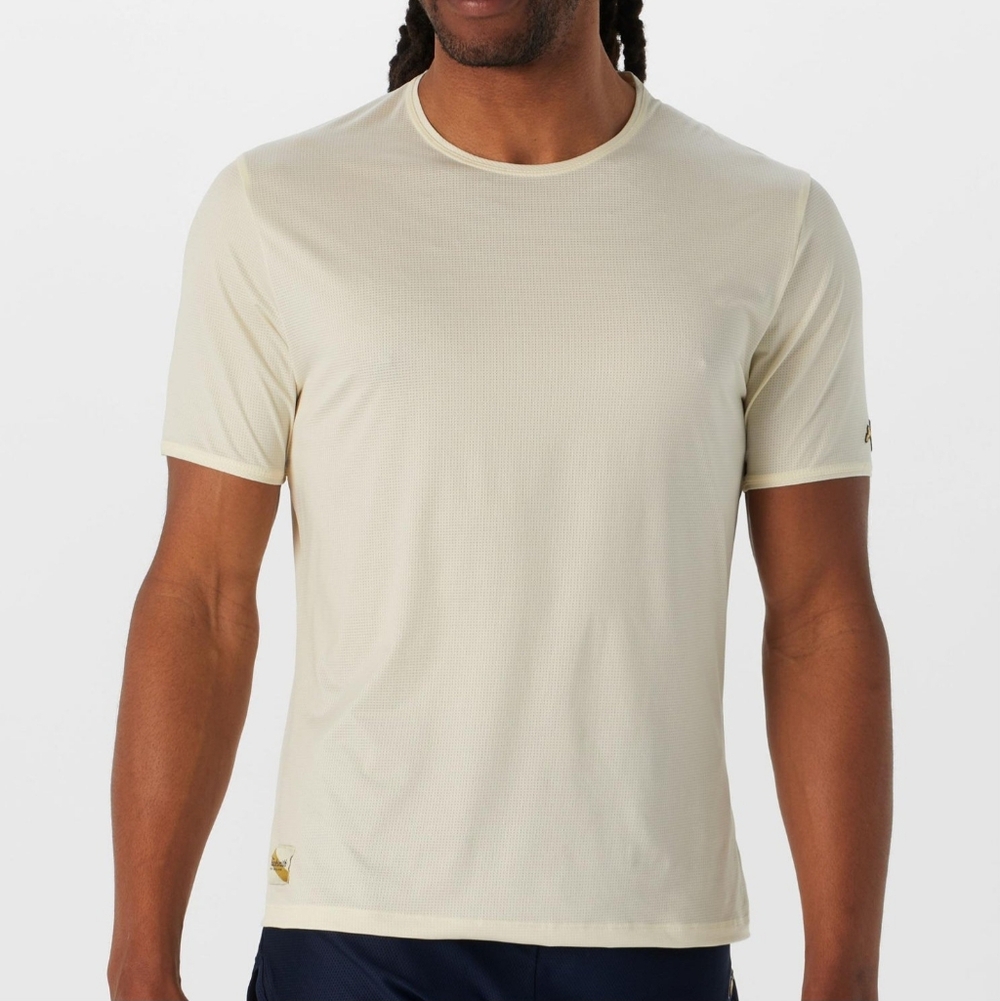 Tracksmith Mens Twilight Tee Ivory Size Small